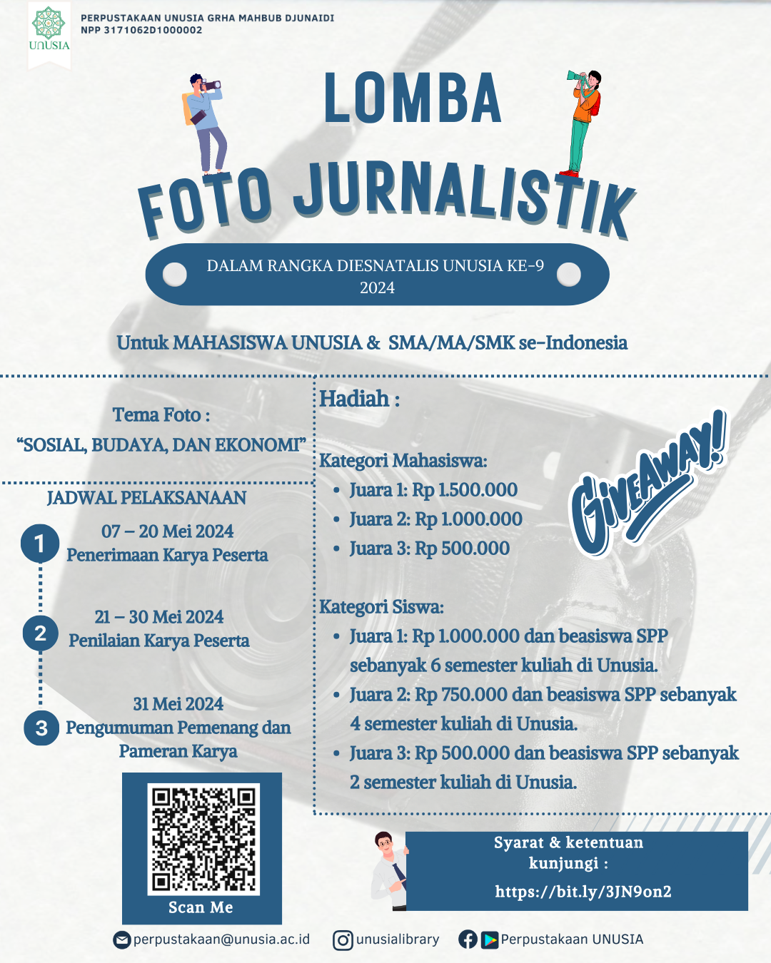 Lomba Foto Jurnalistik Diesnatalis UNUSIA ke-9